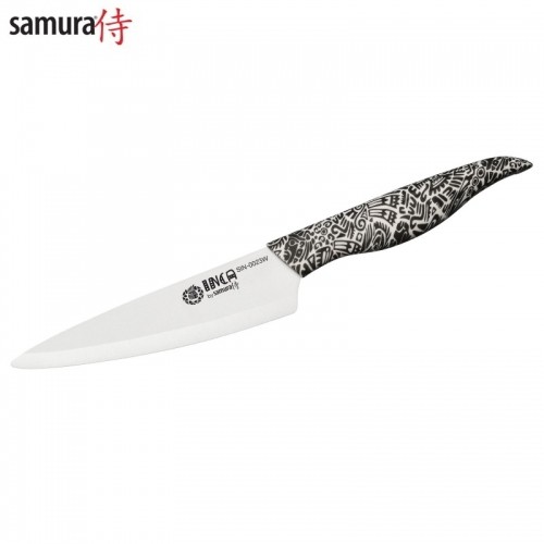 Samura Inca Универсальный кухонный нож с 155mm белым циркония керамическим лезвием ABS TPR ручкой image 1