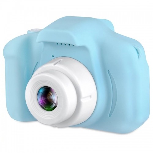 CP X2 Детская Цифровая Фото и Видео камера с MicroSD катрой  2'' LCD цветным экраном Синий image 1