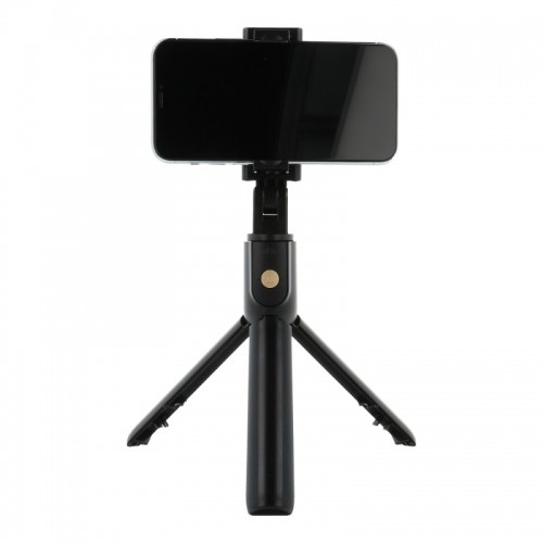 CP K07 2in1 Selfie Stick & Video WEB Call Table Tripod ar bezvadu slēgšanas pogu pagarinājums līdz 70cm Melns image 1