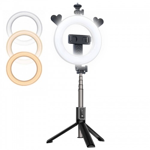 CP X5 LED 16cm Заряжаемая  Selfie Лампа с BT Пультом & Ручкой + Напольным штативом 20-90cm + Держатель телефона image 1