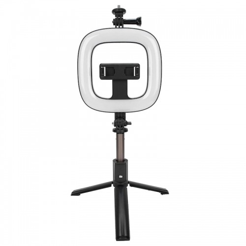 CP X1 LED 16cm Uzlādējama Selfie Lampa ar BT Pulti & Rokturi + Grīdas statīvu 20-90cm + Telefona stiprinājums image 1