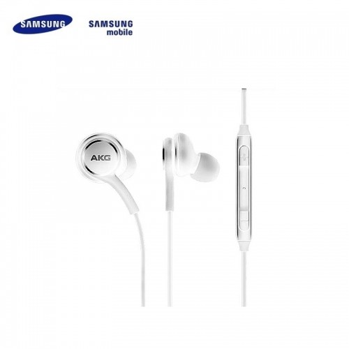 Samsung EO-IG955 AKG priekš Galaxy S8 / S8+ Stereo 3.5mm Austiņas ar Mikrofonu 1.2m Vads Baltas (OEM) image 1