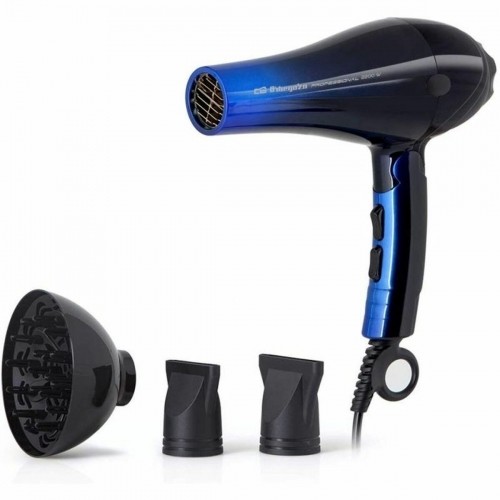 Hairdryer Orbegozo SE2085 2200 W Black Black/Blue (1 Unit) image 1