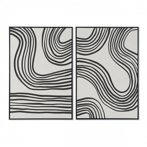 Картина Home ESPRIT Чёрный Бежевый современный 83 x 4,5 x 123 cm (2 штук) image 1
