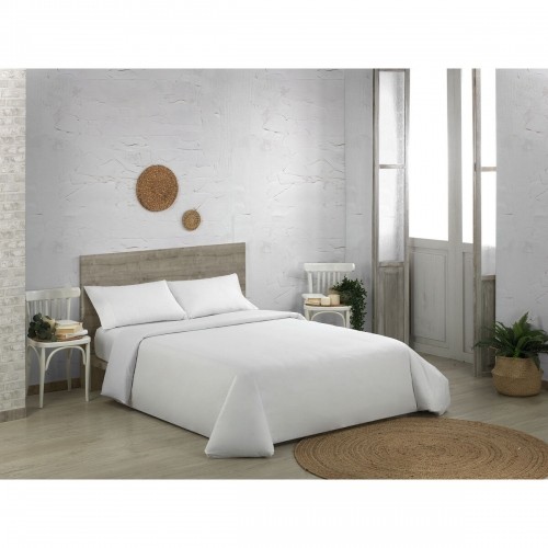 Duvet cover set Alexandra House Living QUTUN White Single 150 x 220 cm 3 Pieces image 1