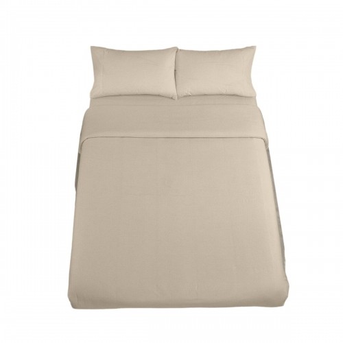 Комплект чехлов для одеяла Alexandra House Living Qutun Бежевый 200 кровать 4 Предметы image 1