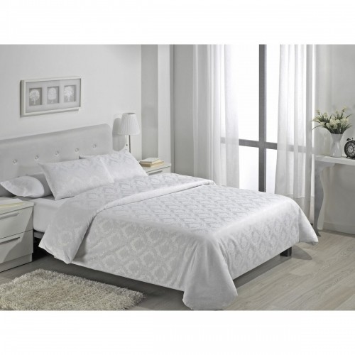 Duvet cover set Alexandra House Living Viena White Single 4 Pieces image 1