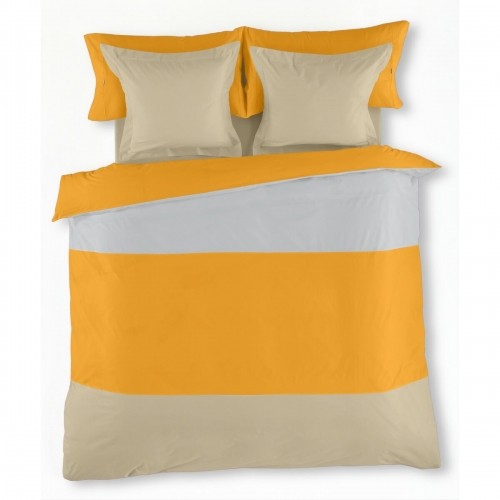 Комплект чехлов для одеяла Alexandra House Living Жёлтый Бежевый Жемчужно-серый 105 кровать 3 Предметы image 1