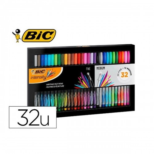 Set of Felt Tip Pens Bic 999444 32 Pieces image 1