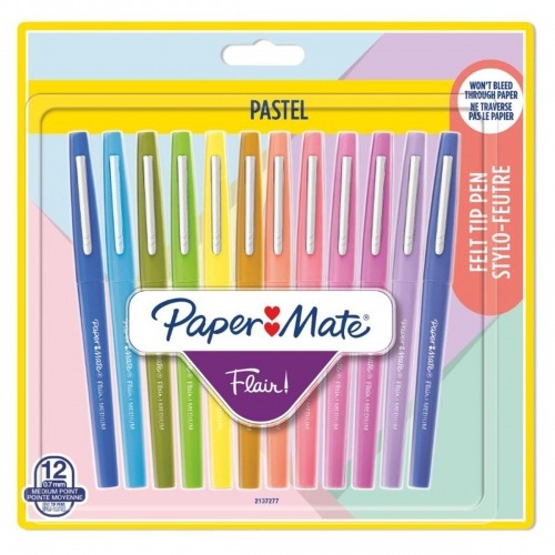 Set of Felt Tip Pens Paper Mate 2137277 12 Pieces image 1