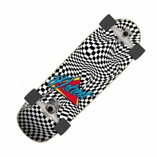 Skate Surfskate Check Warp Dstreet 32" Melns image 1