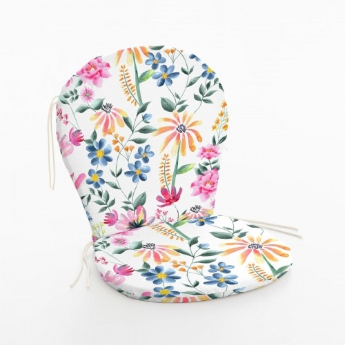 Chair cushion Belum 0120-407 48 x 5 x 90 cm Flowers image 1