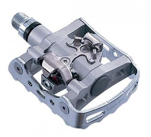 Pedals Shimano PD w/ Cleat SM-SH56 PD-M324 Silver image 1