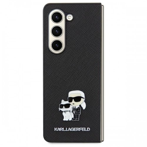 Karl Lagerfeld KLHCSA35SAKCNPK A35 A356 hardcase czarny|black Saffiano Karl&Choupette Pin image 1