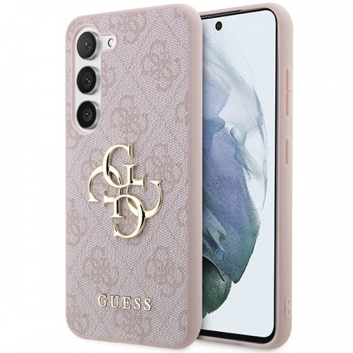 Guess GUHCSA354GMGPI A35 A356 różowy|pink hardcase 4G Big Metal Logo image 1