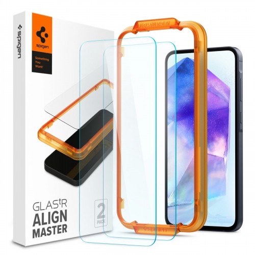 Spigen Glass tR AlignMaster 2 Pack - Samsung Galaxy A55 image 1