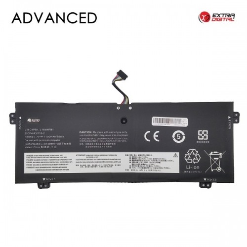 Extradigital Notebook Battery LENOVO L16C4PB1, 7100mAh, Extra Digital Advanced image 1