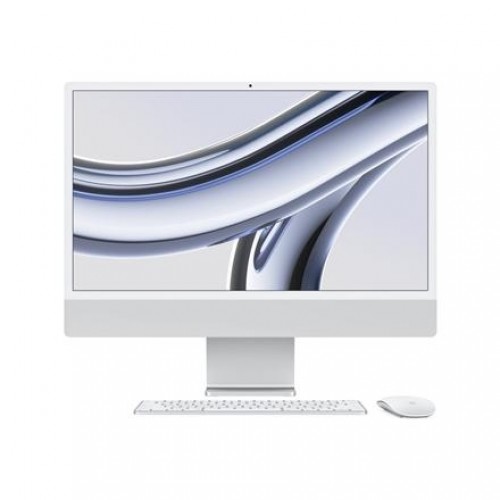 Apple iMac 24” 4.5K Retina, Apple  M3 8C CPU, 8C GPU/8GB/256GB SSD/Silver/INT | Apple image 1