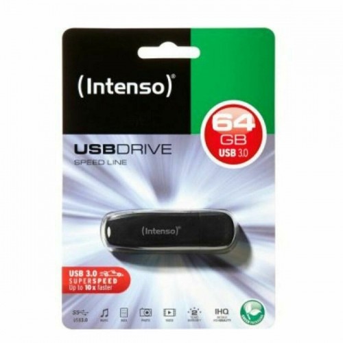 USВ-флешь память INTENSO USB 3.0 64 GB Чёрный 64 Гб image 1