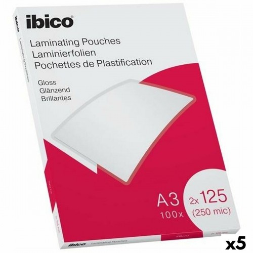 Laminating Sheets Ibico A3 Shine 0,25 mm (5 Units) image 1