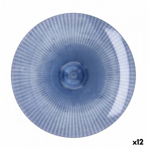 Flat Plate Quid Sunset Blue Plastic 26 cm (12 Units) image 1