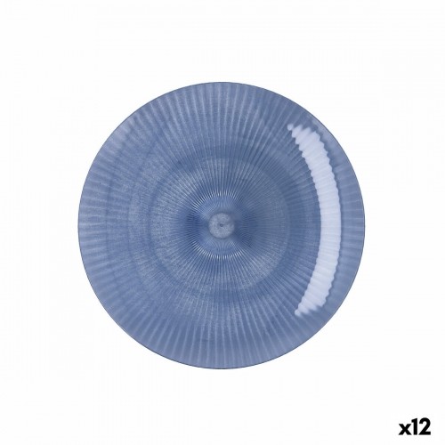 Flat Plate Quid Sunset Blue Plastic 19 cm (12 Units) image 1