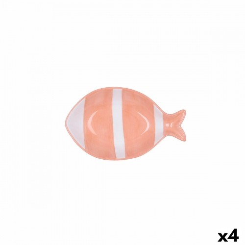 Блюдо Quid Kaleido Коралл Керамика Рыба 14 x 9 x 3 cm (4 штук) image 1