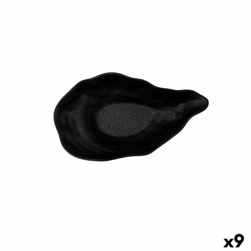 Блюдо Bidasoa Fosil Чёрный Керамика 25,6 x 14,5 x 6 cm (9 штук) image 1