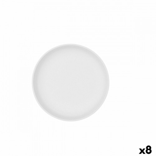 Блюдо Bidasoa Fosil Белый Керамика 21,5 x 21,5 x 4,3 cm (8 штук) image 1