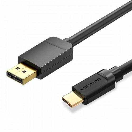 USB-C uz Display Porta Adapteris Vention CGYBH Melns 2 m image 1