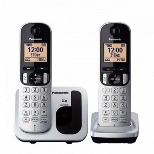 Беспроводный телефон Panasonic KX-TGC212 (2 pcs) Янтарь Серебристый Металлик image 1
