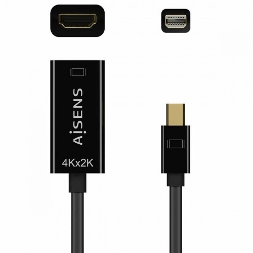 Mini Display Port to HDMI Adapter Aisens A125-0643 Black 15 cm image 1