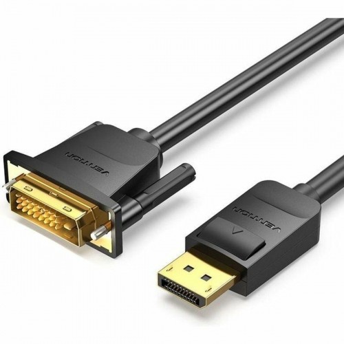 DisplayPort uz DVI Adapteris Vention HAFBH Melns 1 m image 1