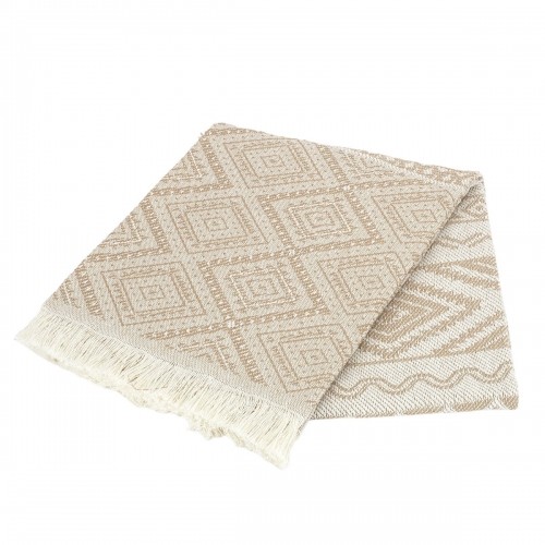 Blanket Alexandra House Living Tunez Beige 225 x 260 cm image 1