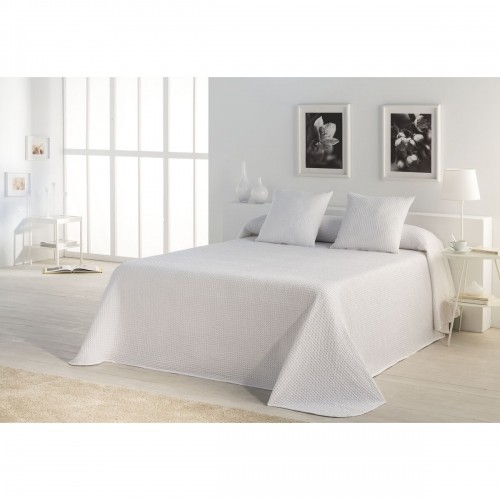 Bedspread (quilt) Alexandra House Living Banús White 235 x 290 cm (3 Pieces) image 1