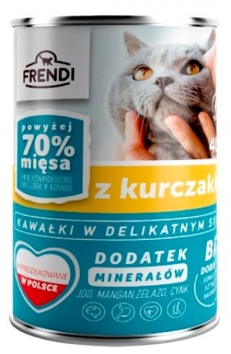 FRENDI with Chicken chunks in delicate sauce - wet cat food - 400g image 1