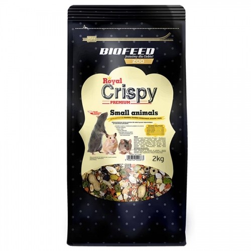 BIOFEED Royal Crispy Premium - small rodent pellets - 2kg image 1