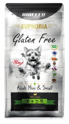 BIOFEED Euphoria Gluten Free Adult mini & small Lamb - dry dog food - 12kg image 1