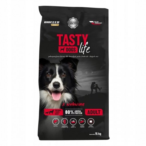 BIOFEED Tasty Life medium & large Beef - dry dog food - 15kg image 1