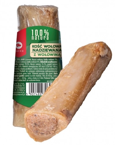 MACED Kość Nadziewana z Wołowiną 150g dla psa image 1