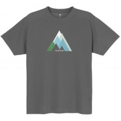 Mont-bell Krekls WICKRON T-Shirt PEAKS M Gray image 1