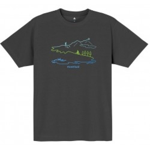 Mont-bell Krekls WICKRON T-Shirt LONG TRACK XL Dark Grey image 1