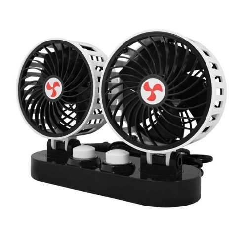 OEM Car double fan 12V 2x5” with regulation image 1