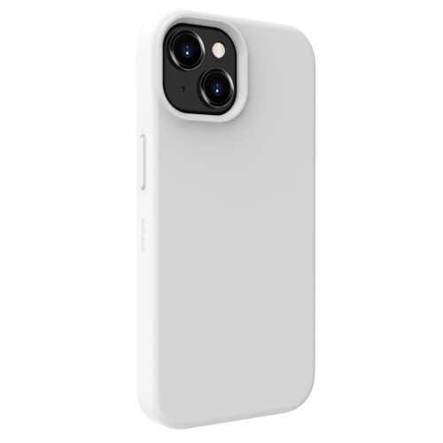 Evelatus Premium Magsafe Mīksta pieskāriena silikona maks - vāciņš Apple iPhone 15 Plus Balta image 1