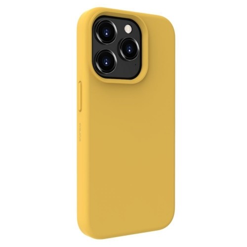Evelatus Premium Magsafe Mīksta pieskāriena silikona maks - vāciņš Apple iPhone 15 Pro Max Dzeltens image 1
