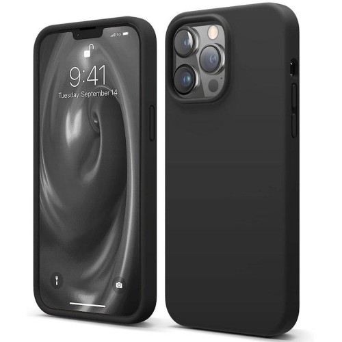 Evelatus Premium Magsafe Мягкого прикосновения силиконовый чехол-крышка для iPhone 12 Pro Max Черный image 1