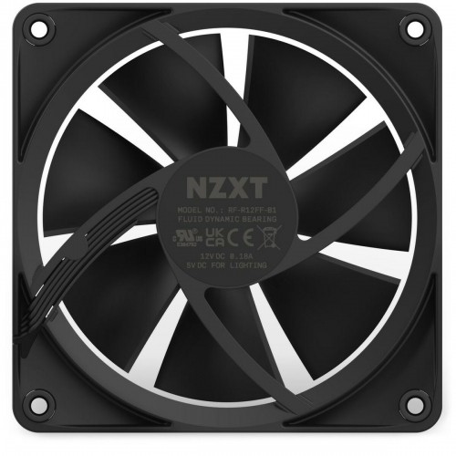 Kārbas ventilators NZXT RF-R12SF-B1 Ø 12 cm (1 gb.) image 1