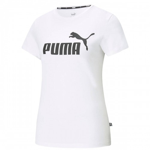 Women’s Short Sleeve T-Shirt Puma LOGO TEE 586774 02 White image 1