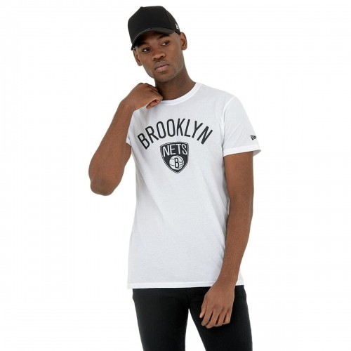 Vīriešu Krekls ar Īsām Piedurknēm New Era NOS NBA BRONET 60416753 Balts image 1