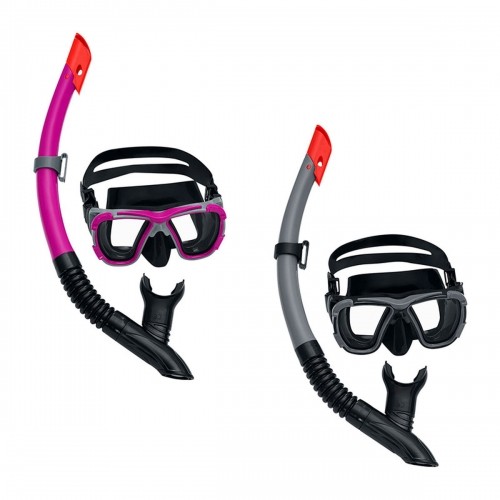 Детские очки для ныряния с трубкой Bestway Серый Розовый Для взрослых image 1